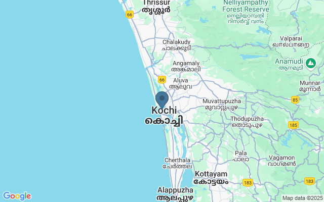 Kaart met locatie Matancherry Palaca